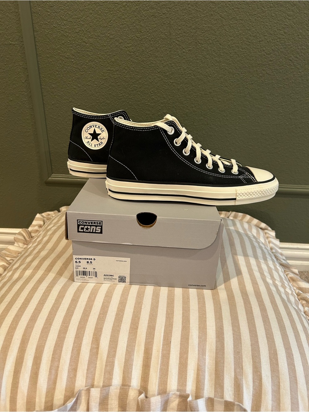 Converse High Top Sneakers - Black & White